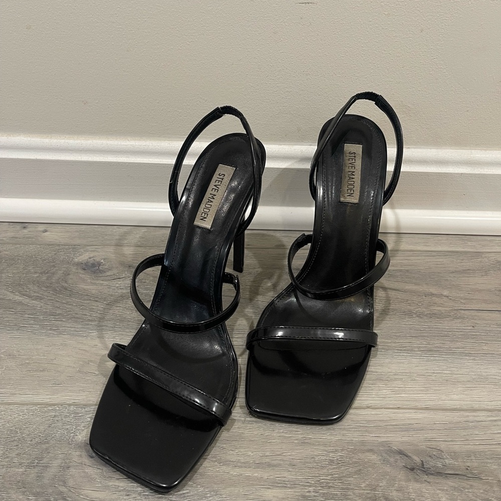 Steve Madden Black High Heel Sandals